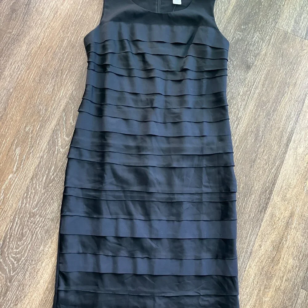 Liz Claiborne Black Layered Size 4 Mini Dress NWT - Picture 4 of 8